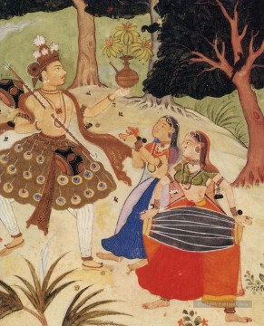 Populaire indienne œuvres - Vasant Rangini Subimperial Mughal Inde